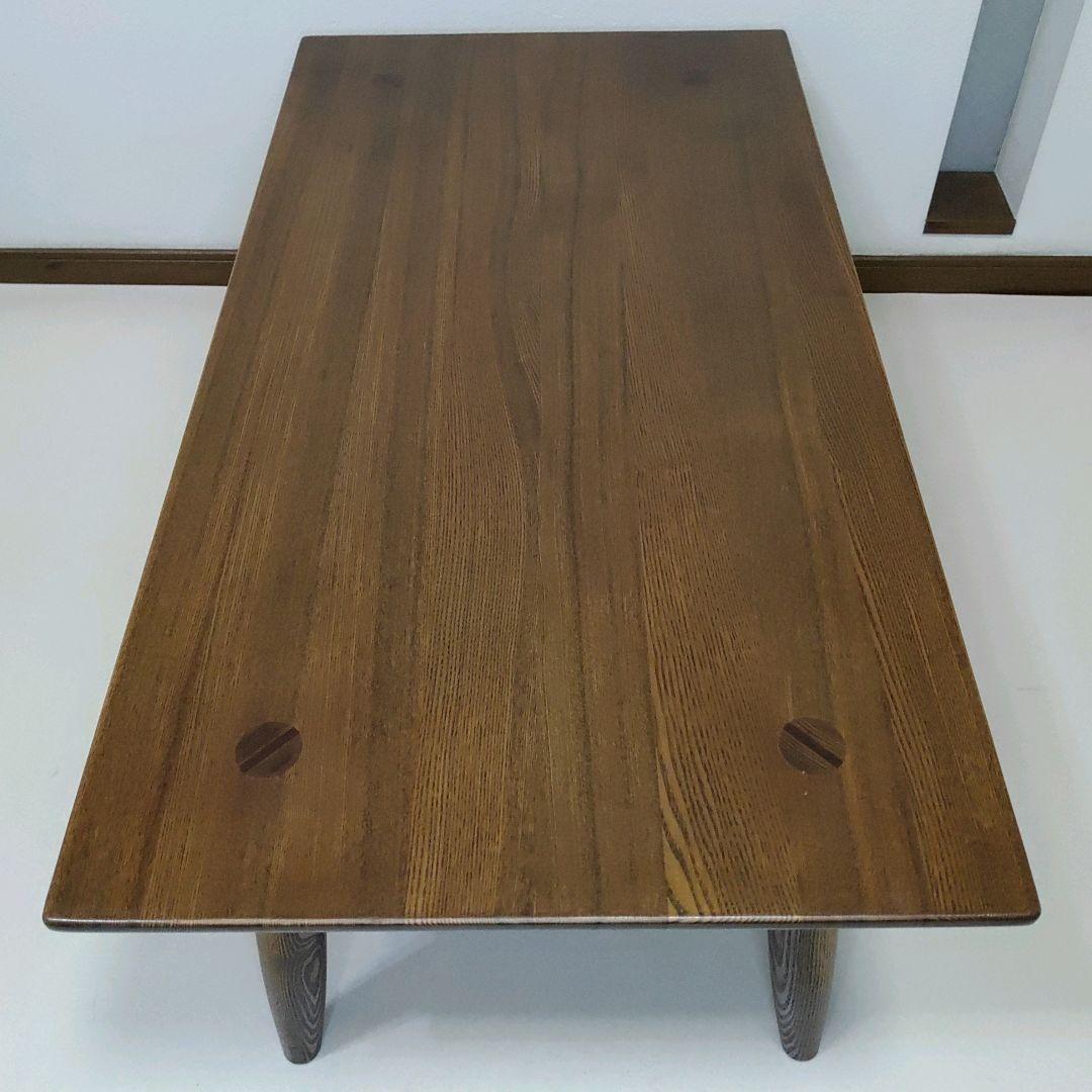 木目が美しい ナガノインテリア テーブル センターテーブル 天然木 ローテーブル