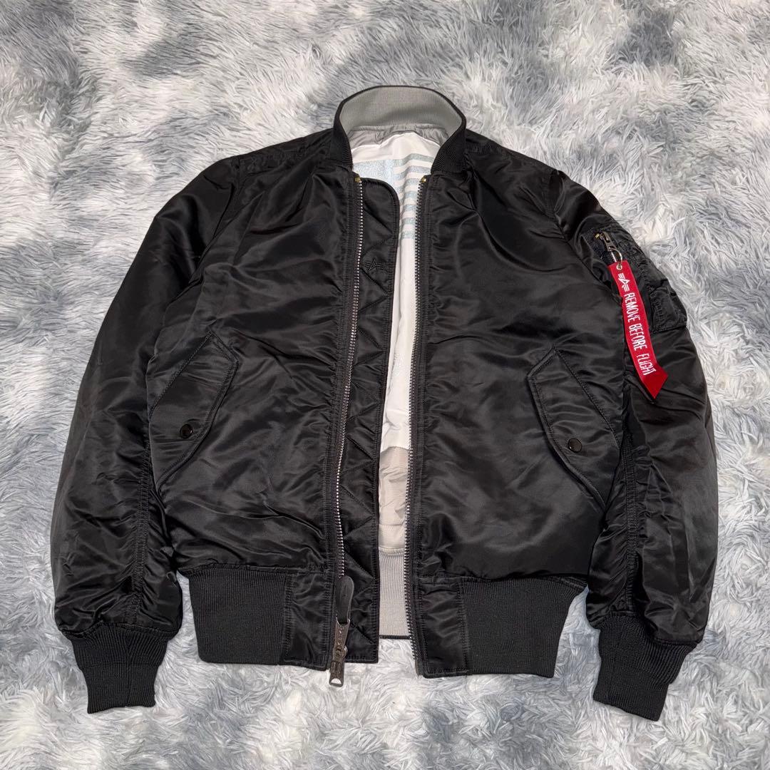 美品 Alpha Industries MA-1 フライトジャケット 星条旗