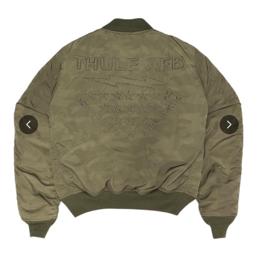 よ*様 〈古着〉AVIREX MA-1フライトジャケット オリーブ色 迷彩柄