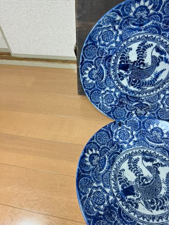 495 時代物　鯉　大皿　2客　古美術品　有田焼