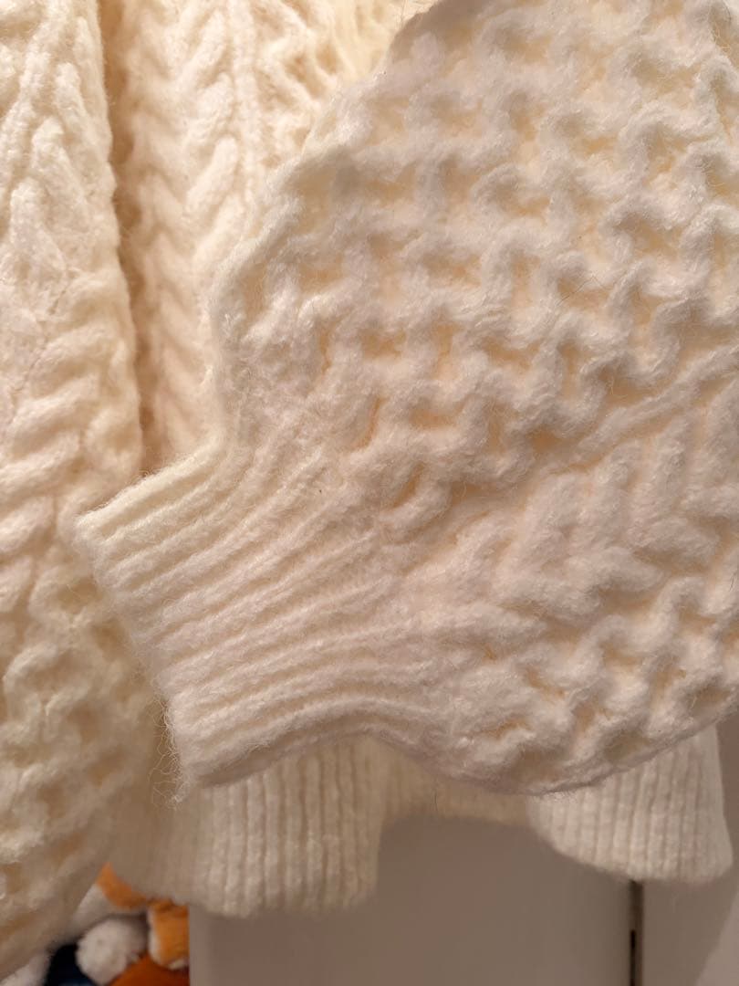 トップス NOTRE emor back open volume knit