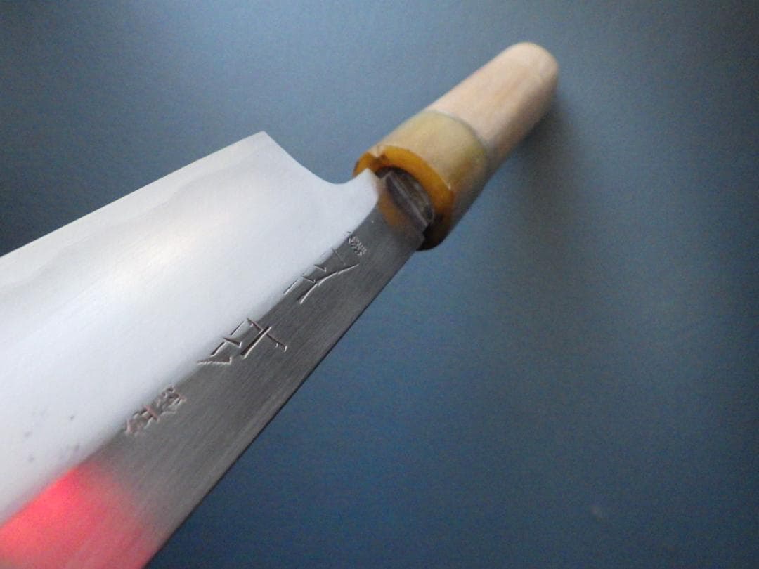 よ*ー様 正本総本店★玉白鋼・和包丁刃渡225ｍｍマチ★手研ぎ済み★