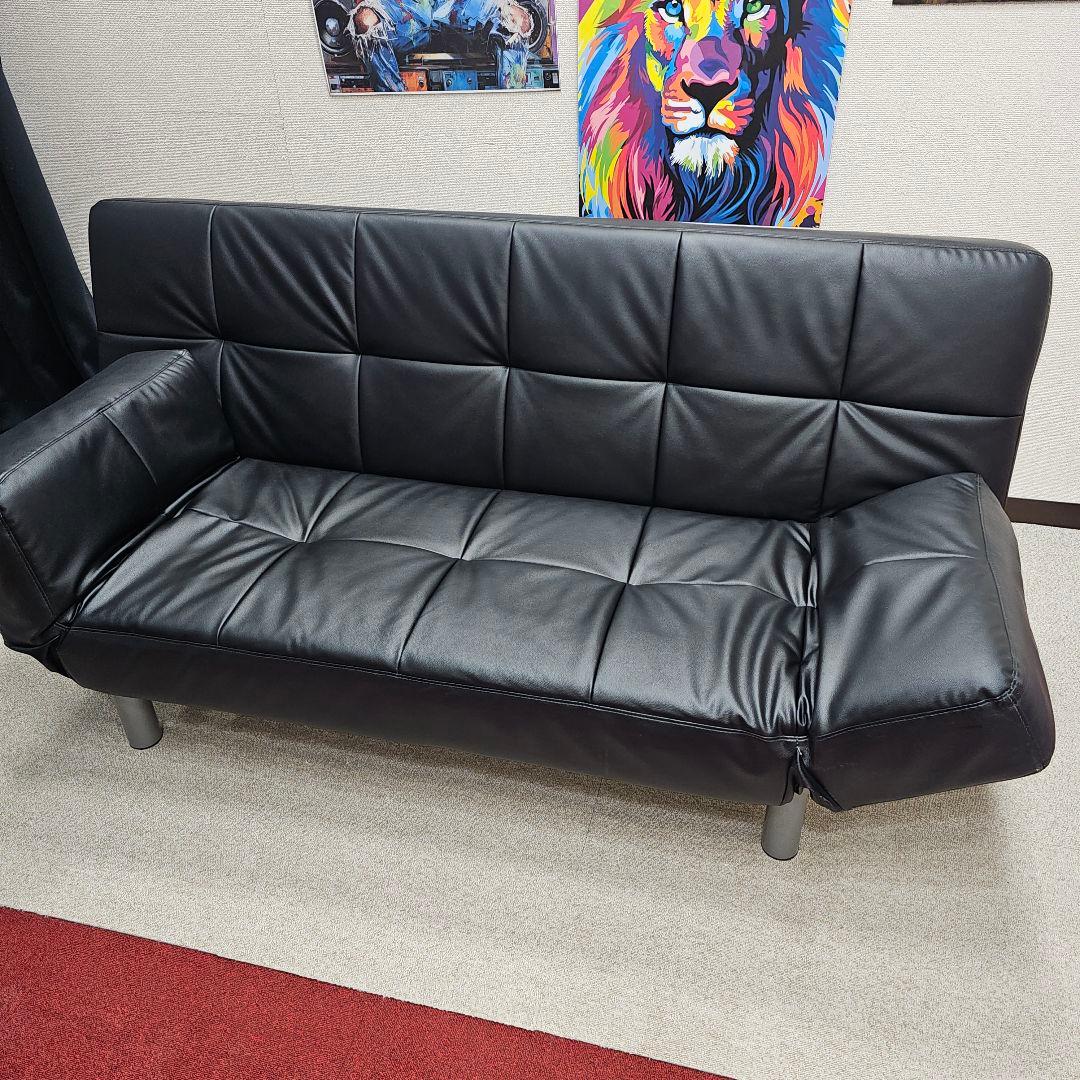 ソファベッド/ブラック/東京23区内送料無料