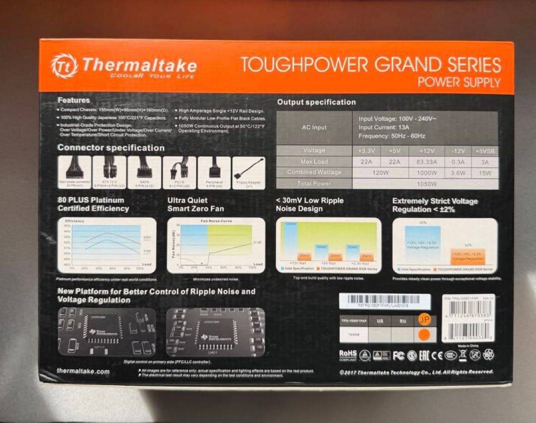 電源ユニット Thermaltake Toughpower Grand RGB 1050W