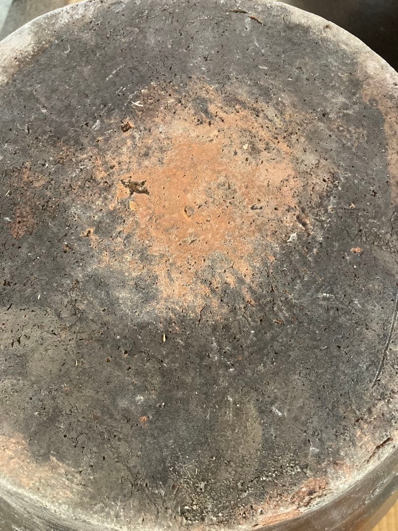 訳あり。大型時代物 大瓶。睡蓮鉢 メダカ鉢 古民具 アンティーク 高67cm。