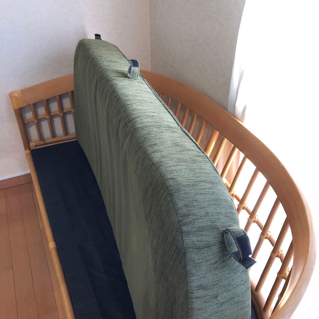 ★ジャーナルスタンダードファニチャー★竹フレームソファー★2〜3人掛け★手作り風