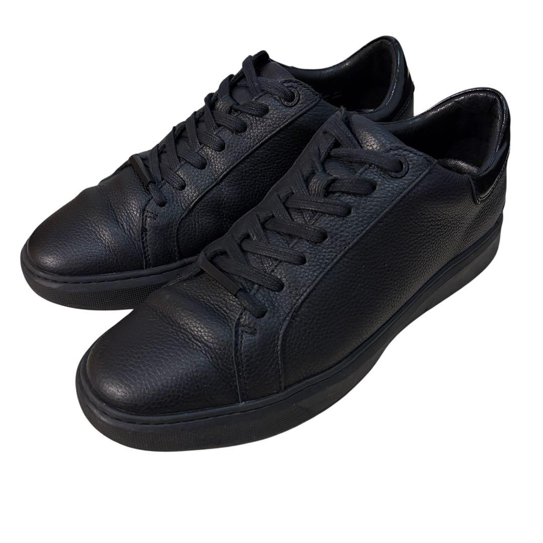 AOURE DEVICE1 NERO レザースニーカー ブラック 27.5