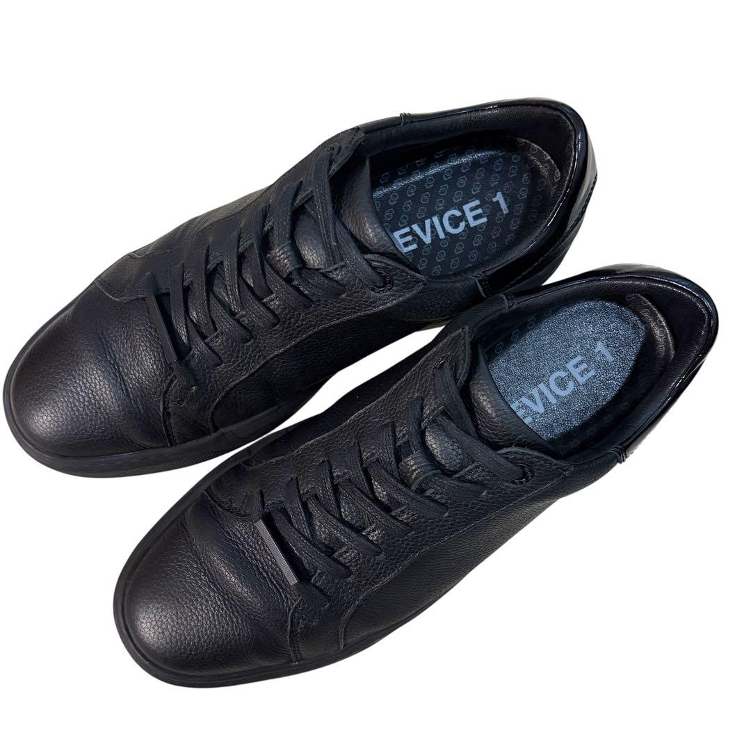 AOURE DEVICE1 NERO レザースニーカー ブラック 27.5