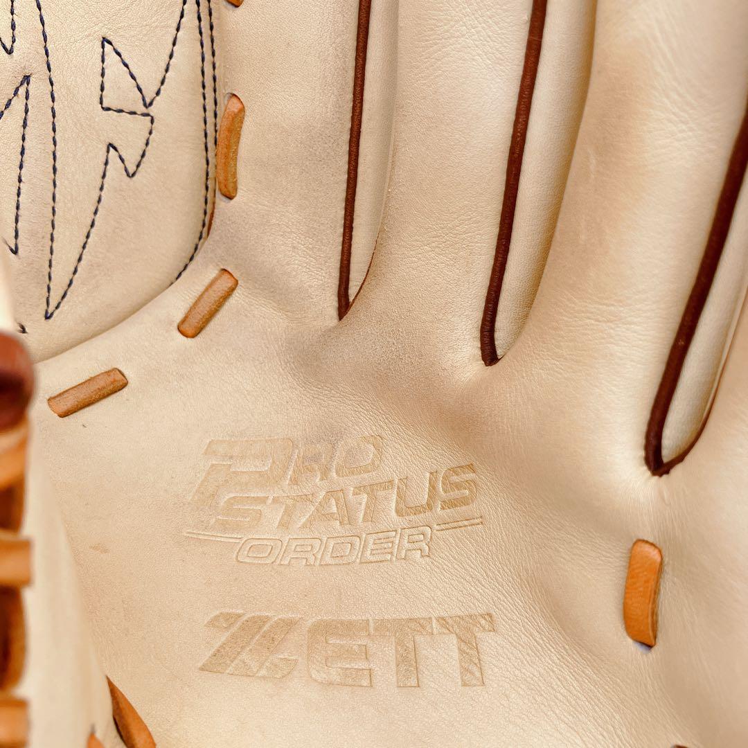 【美品】ZETT プロステイタス 軟式 投手用グローブ　オーダー　藤浪モデル