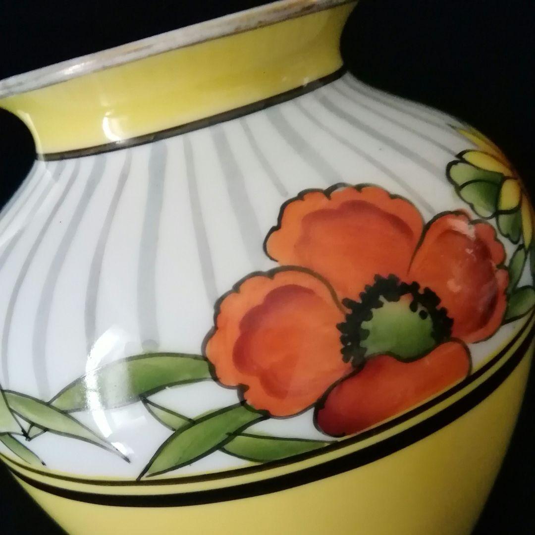 逸品　大正ロマン　オールドノリタケ　花瓶　花生け　アンティーク　M印　和骨董