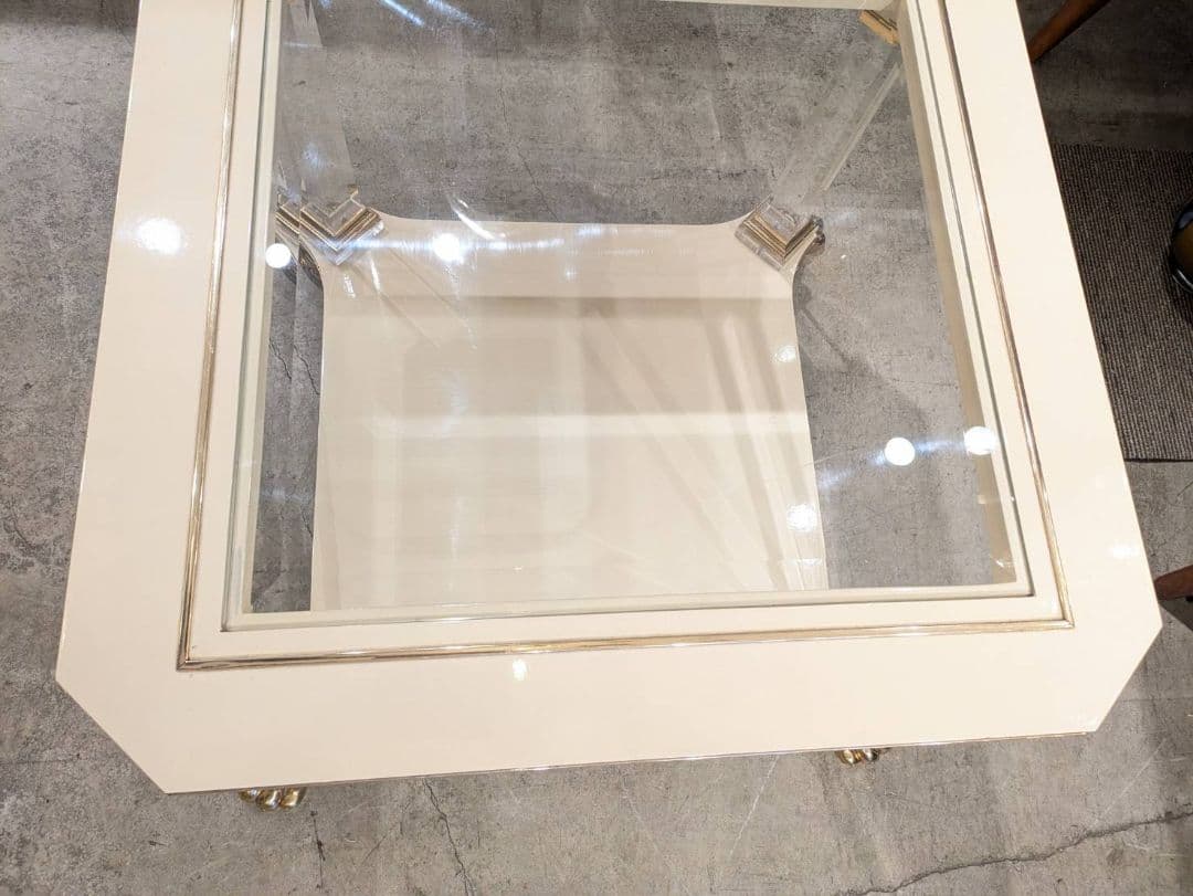 1【高級45万】 イタリア センターテーブル エレガント 猫脚 テーブル 小