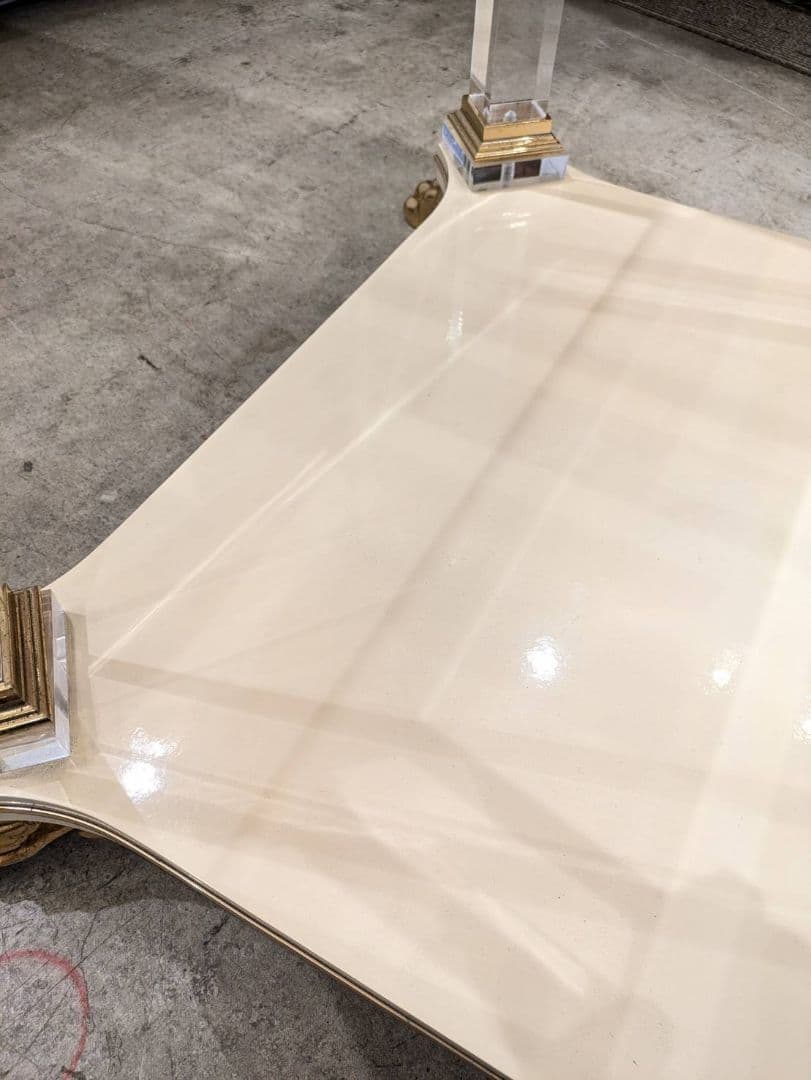 1【高級45万】 イタリア センターテーブル エレガント 猫脚 テーブル 小