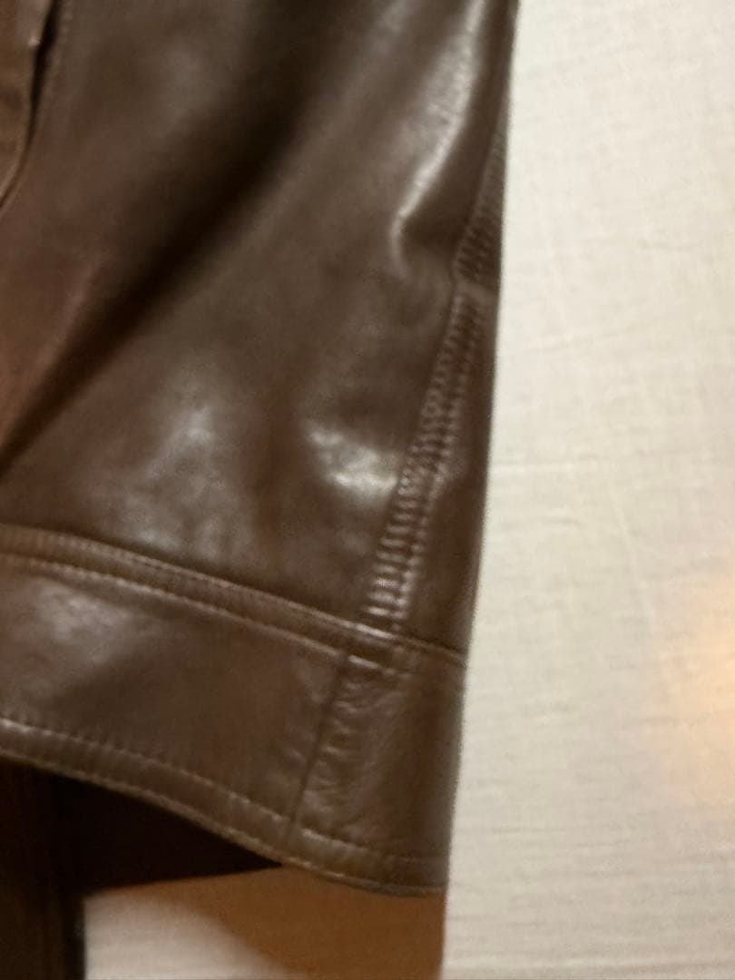 EMMETI ダークブラウン レザージャケット