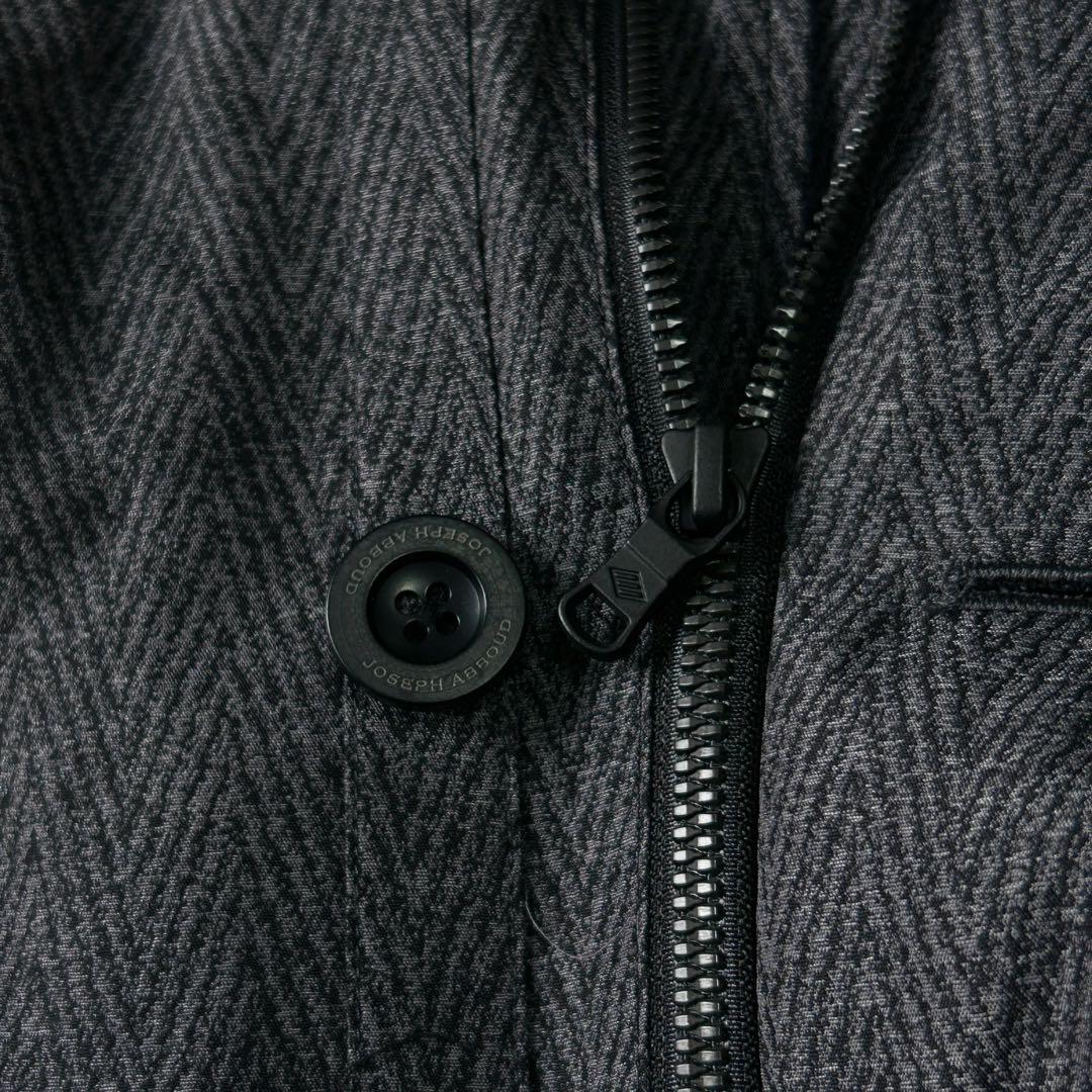 極美品ジョセフアブード ADSダウンライナー ヘリンボーン ステンカラーコートM