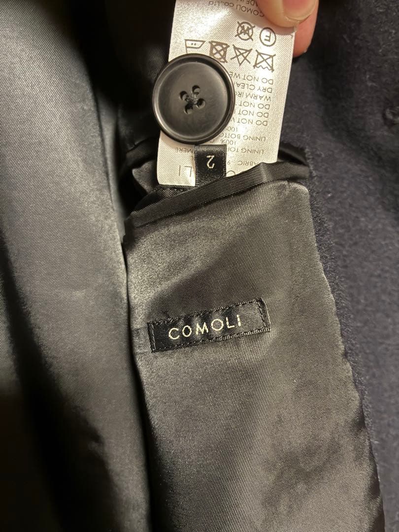 【よっこ】COMOLI 23AW ウールカシミヤミリタリーコート サイズ2