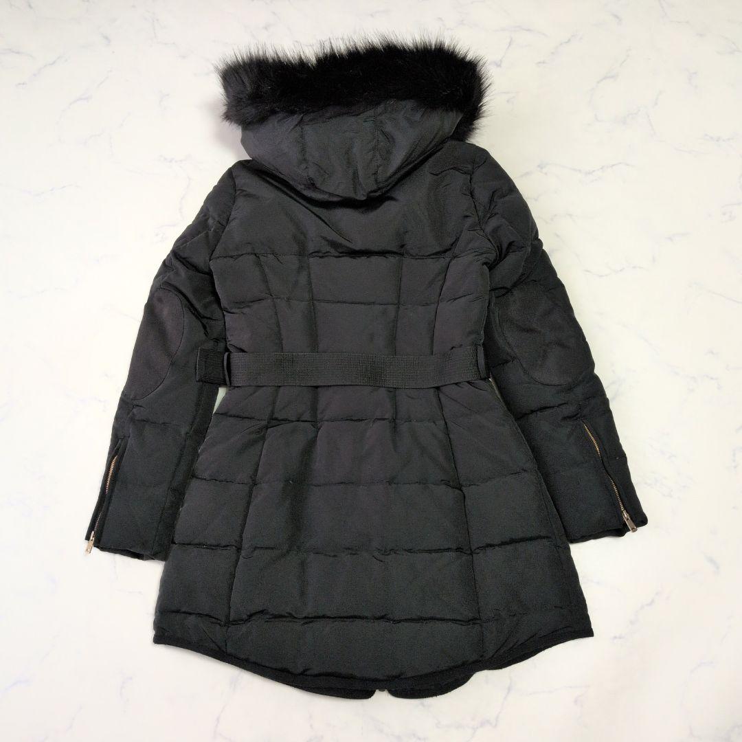 ZARA ザラ ダウンジャケット グレーダックダウン ベルト付 M 黒 2way