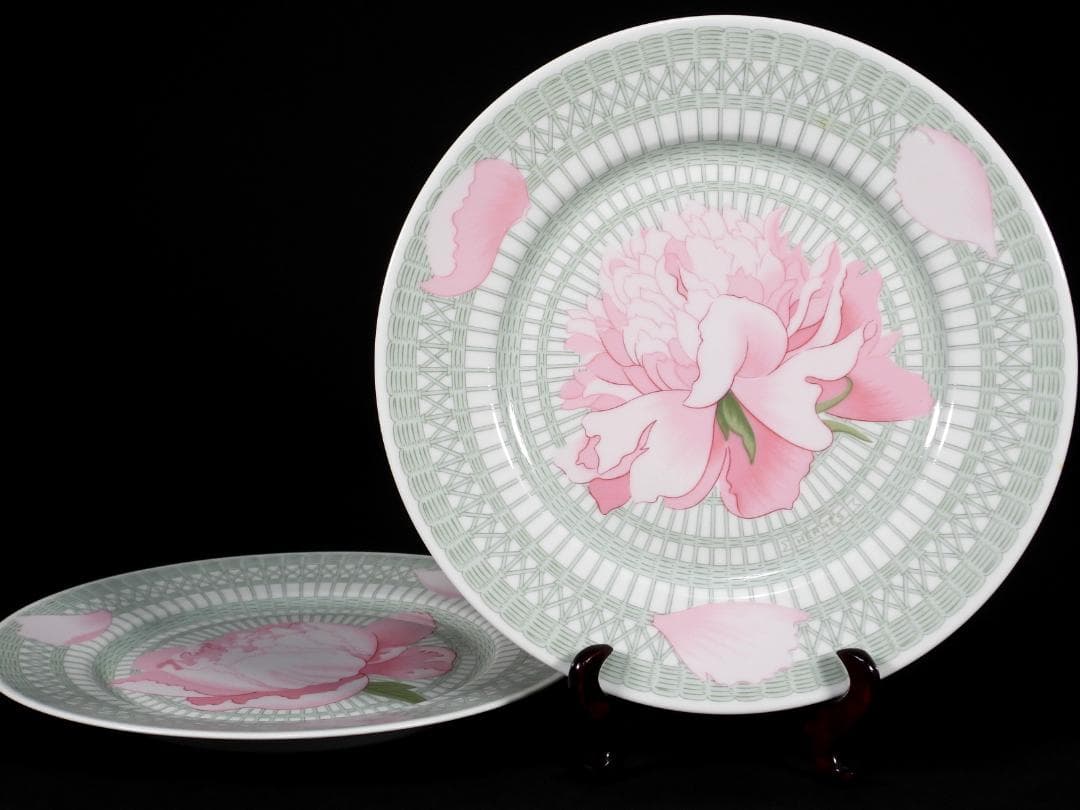 HERMESエルメス ピヴォワンヌPIVOINES ROSES 中皿　プレート