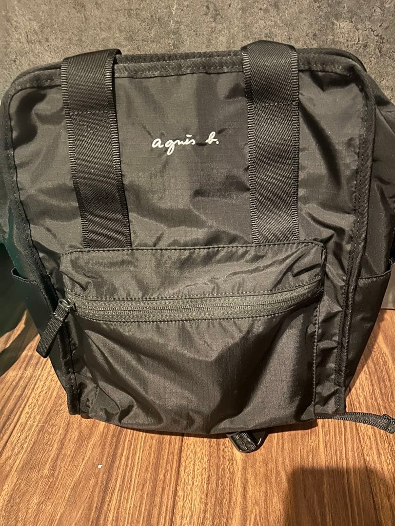 いと　アニエスベー　バックパック リュック　ブラック