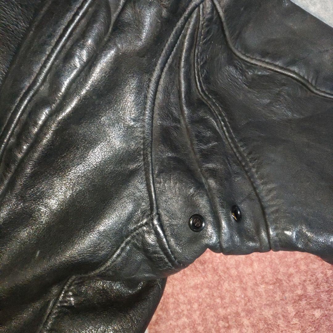 完品人気黒Schott１８４SMフライトジャケット３８ ダメでも対応有！