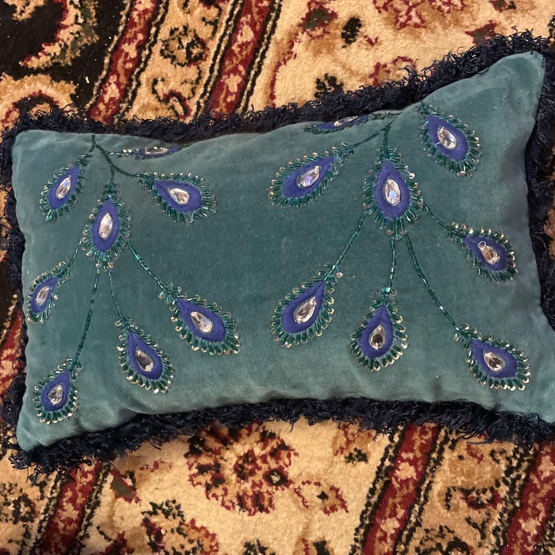 フランフラン　ビーズクッション　グリーン