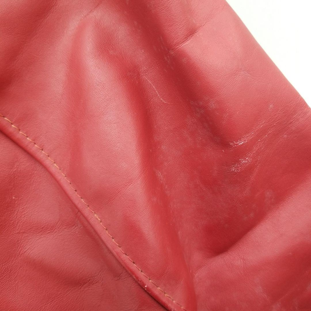 Schott 赤 レザー ライダースジャケット　641 XL