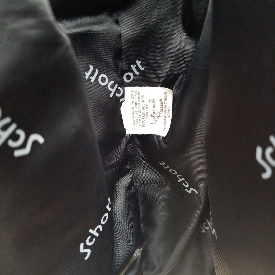 Schott 赤 レザー ライダースジャケット　641 XL