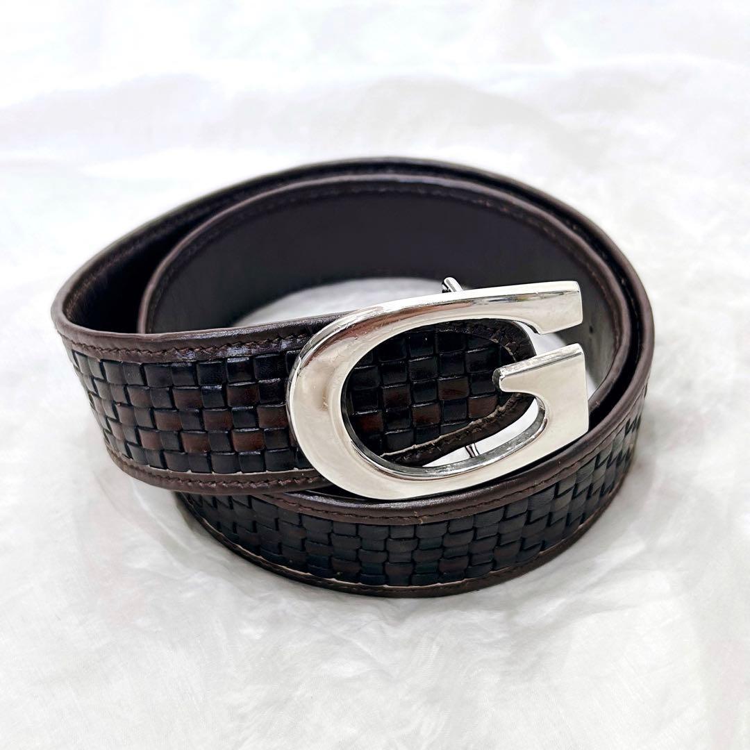 ✨美品✨GUCCI ベルト Gバックル シルバー金具 純正ベルト レザー y2k
