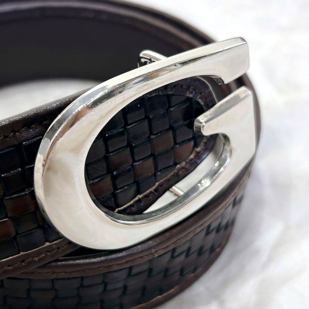 ✨美品✨GUCCI ベルト Gバックル シルバー金具 純正ベルト レザー y2k