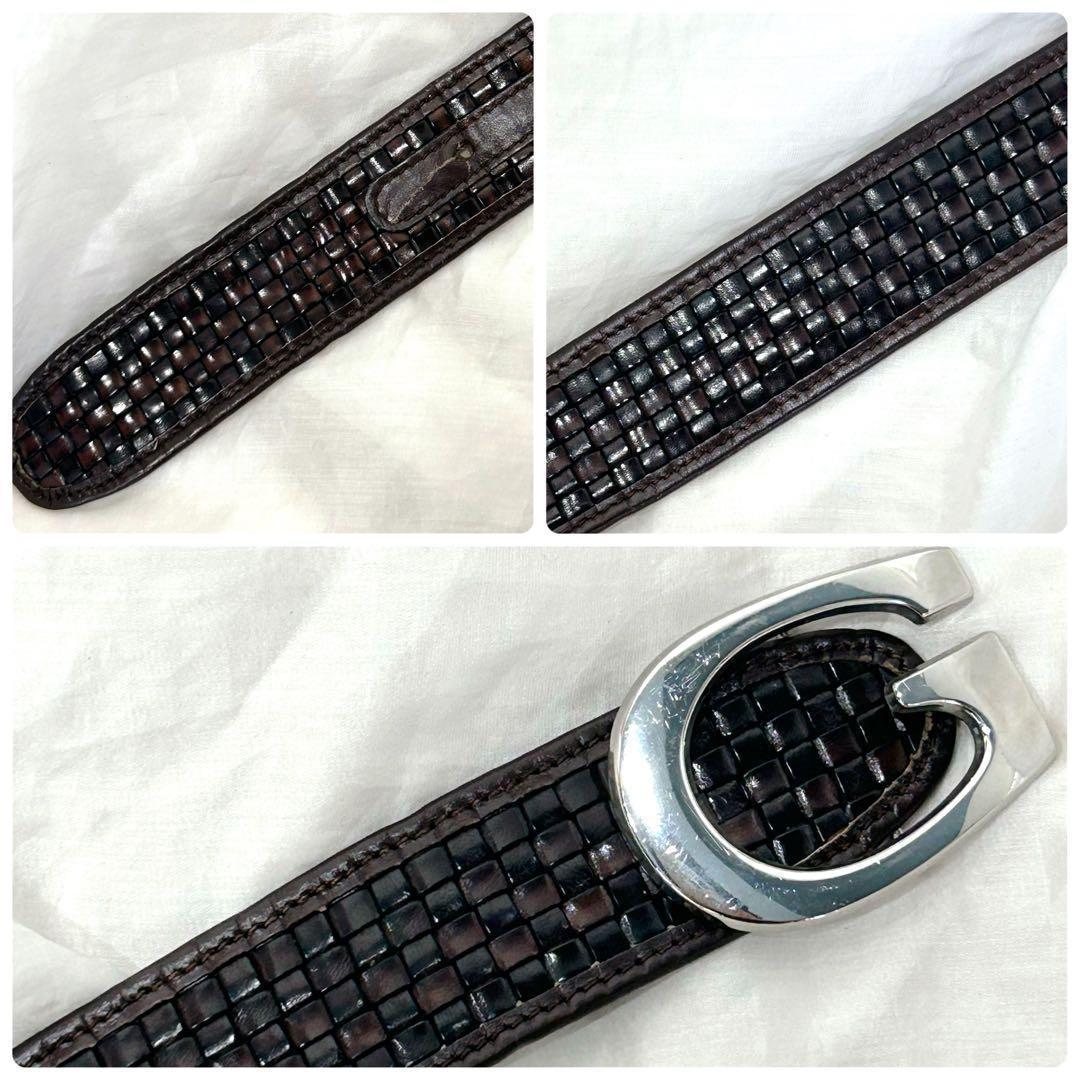 ✨美品✨GUCCI ベルト Gバックル シルバー金具 純正ベルト レザー y2k