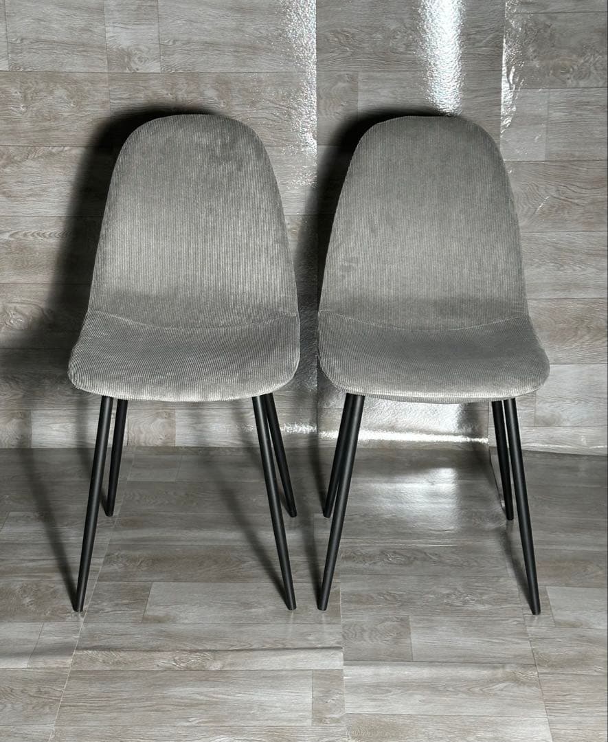 期間限定！新品 ダイニングチェア 椅子 インテリア グレー 4脚セット 送料込み