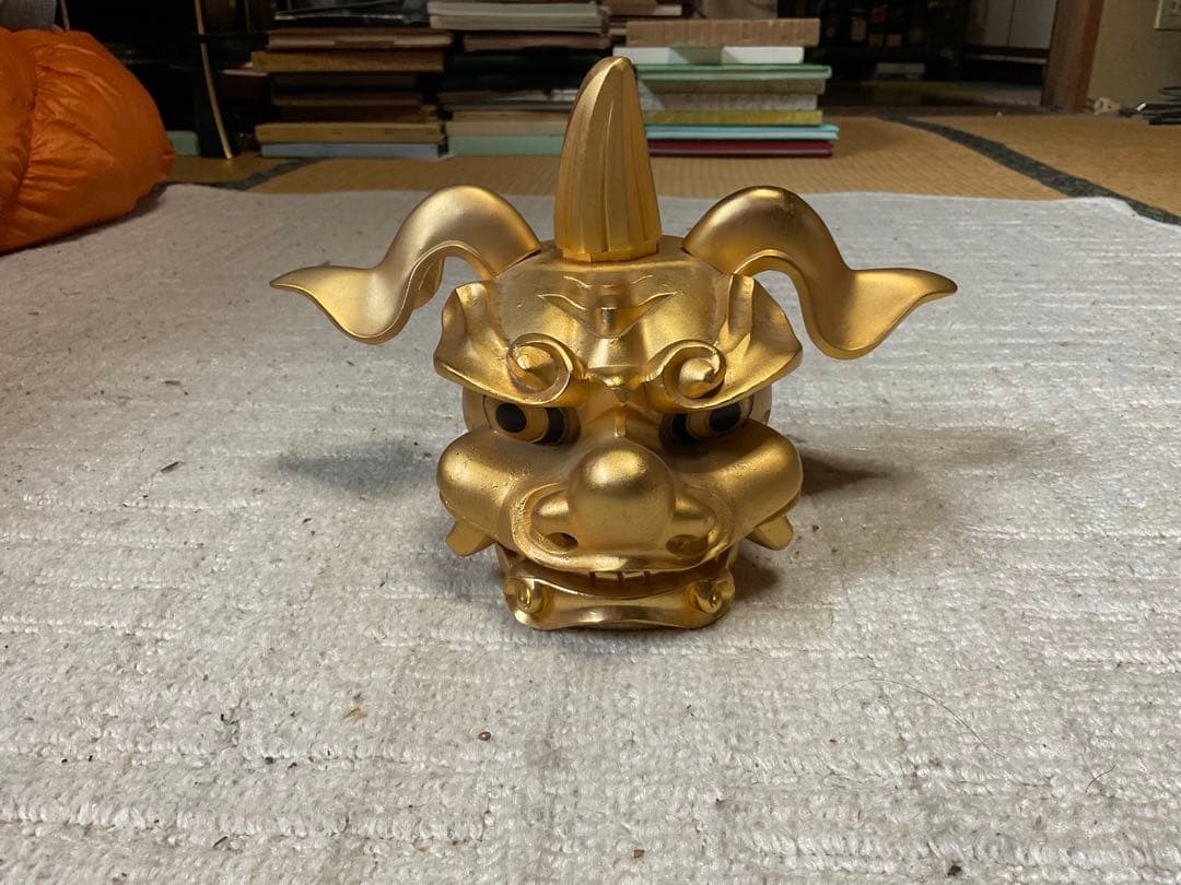 金の越後獅子　【24k GP 口が大きく開きます　ケース無し　現状渡し】。