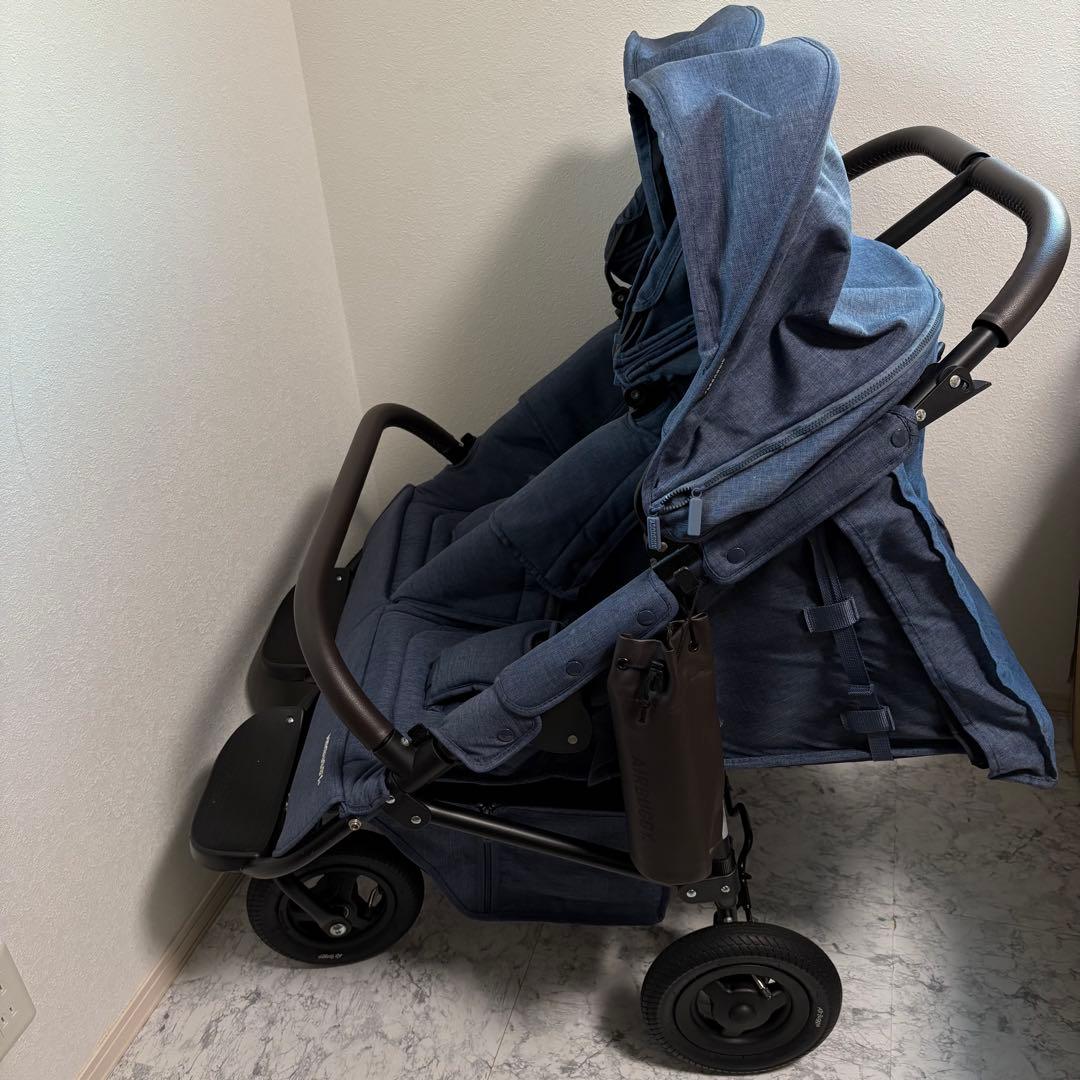 美品✨エアバギー ココダブルEX フロムバース 二人乗りベビーカー 双子ベビーカ