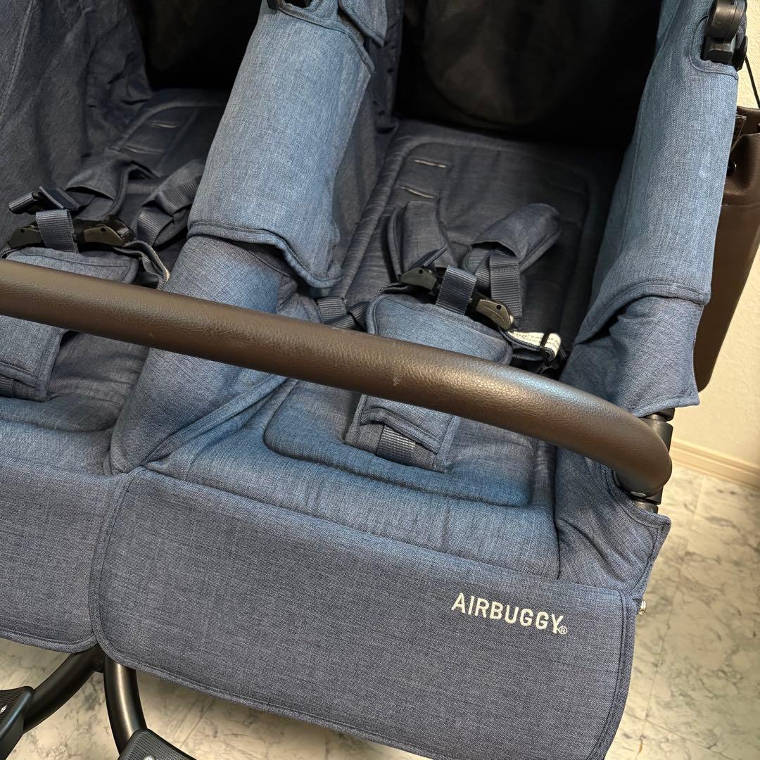 美品✨エアバギー ココダブルEX フロムバース 二人乗りベビーカー 双子ベビーカ