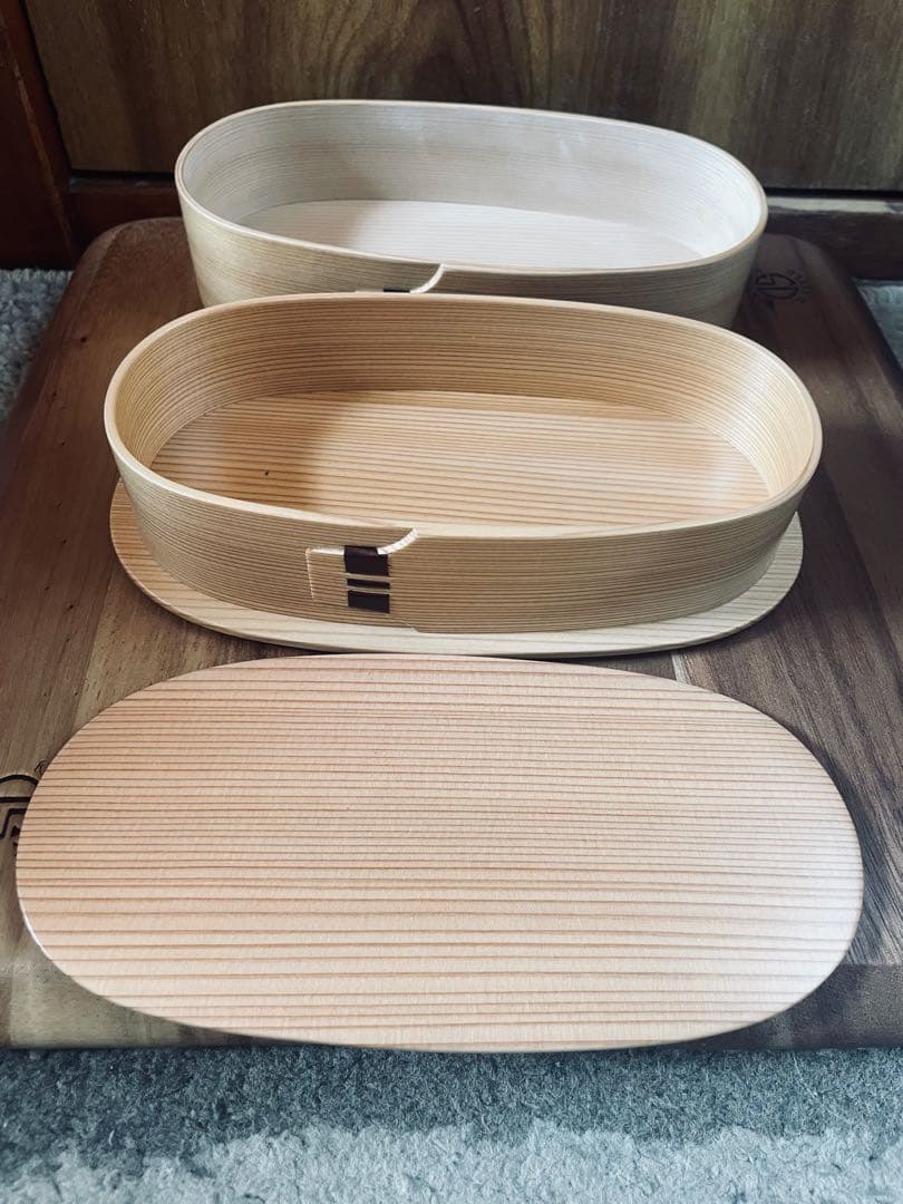 栗久　曲げわっぱ　新品未使用品　元箱有り