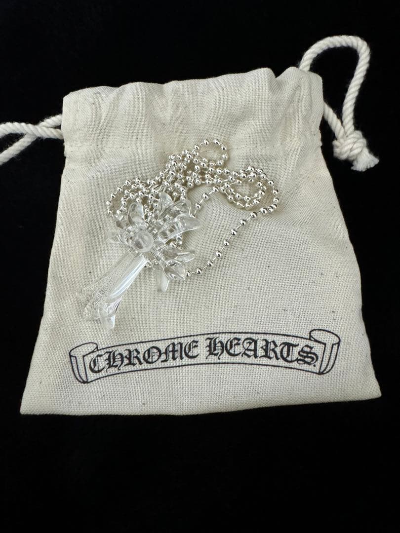 【2025年12月購入】クロムハーツ シリコン ラバーネックレス クリア