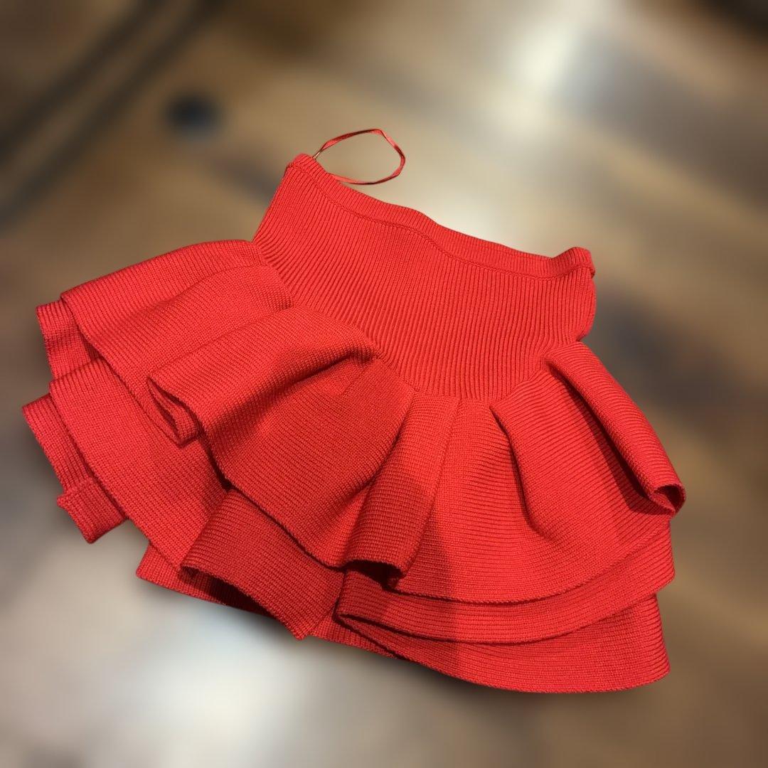 styling/ ラッフルニットベアトップ