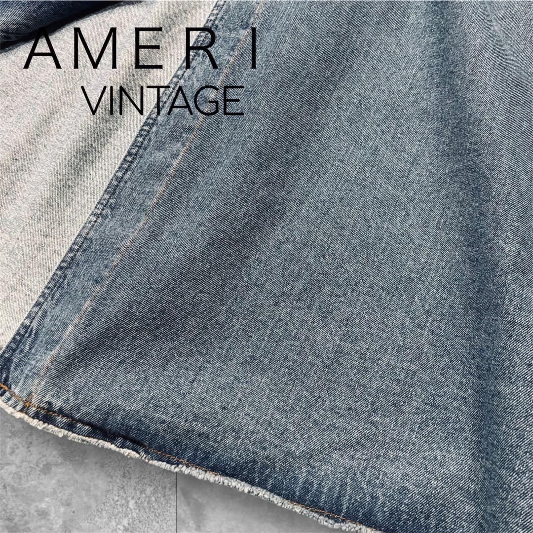 極美品 アメリ デニム ワーク ロングコート AMERI マキシ丈オーバーサイズ