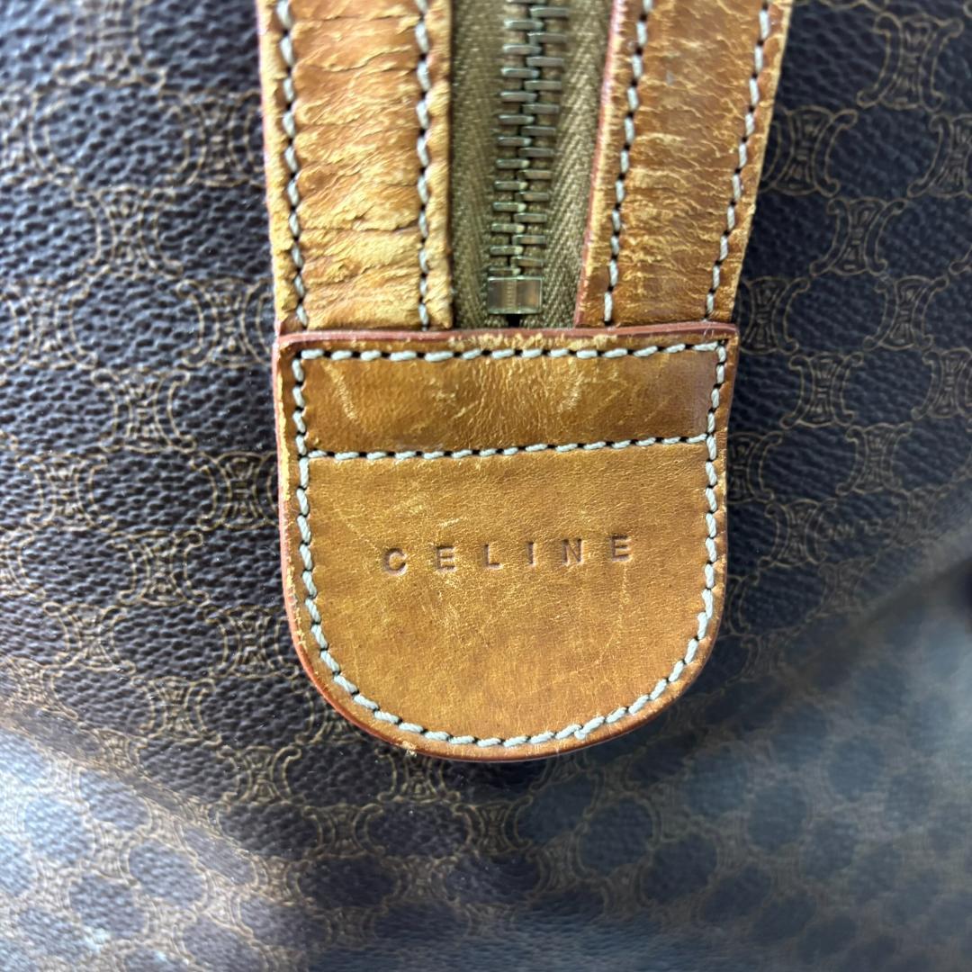 CELINE セリーヌ マカダム　レザー　ボストンバッグ　2WAYバッグ