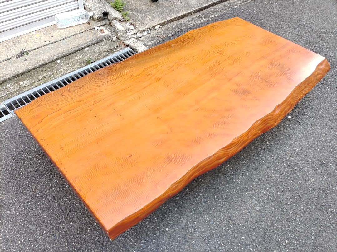 屋久杉 一枚板 極上木目 天然木総無垢 良質木目 座卓 ローテーブル 座敷机