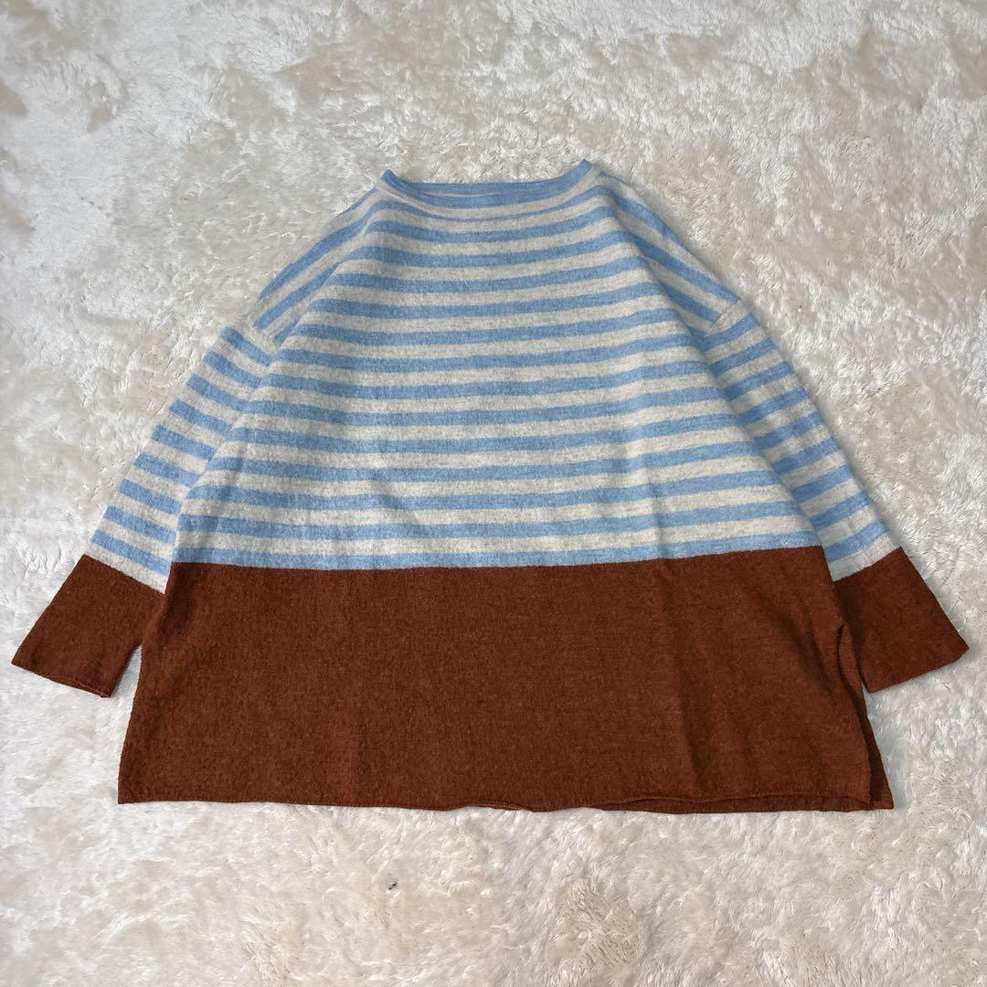 美品✨45rpm 縮絨ニットのビッグチュニック 定価42900円