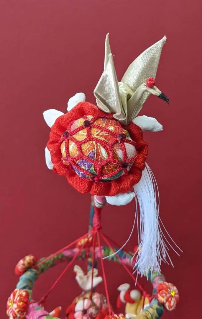 ひな祭り 吊るし飾り 赤と黄色