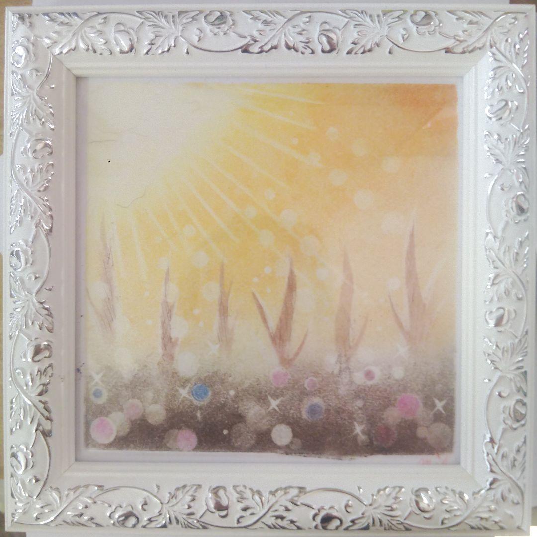 「未來樹」開運絵画　波動絵　一点物　手描き　額付き