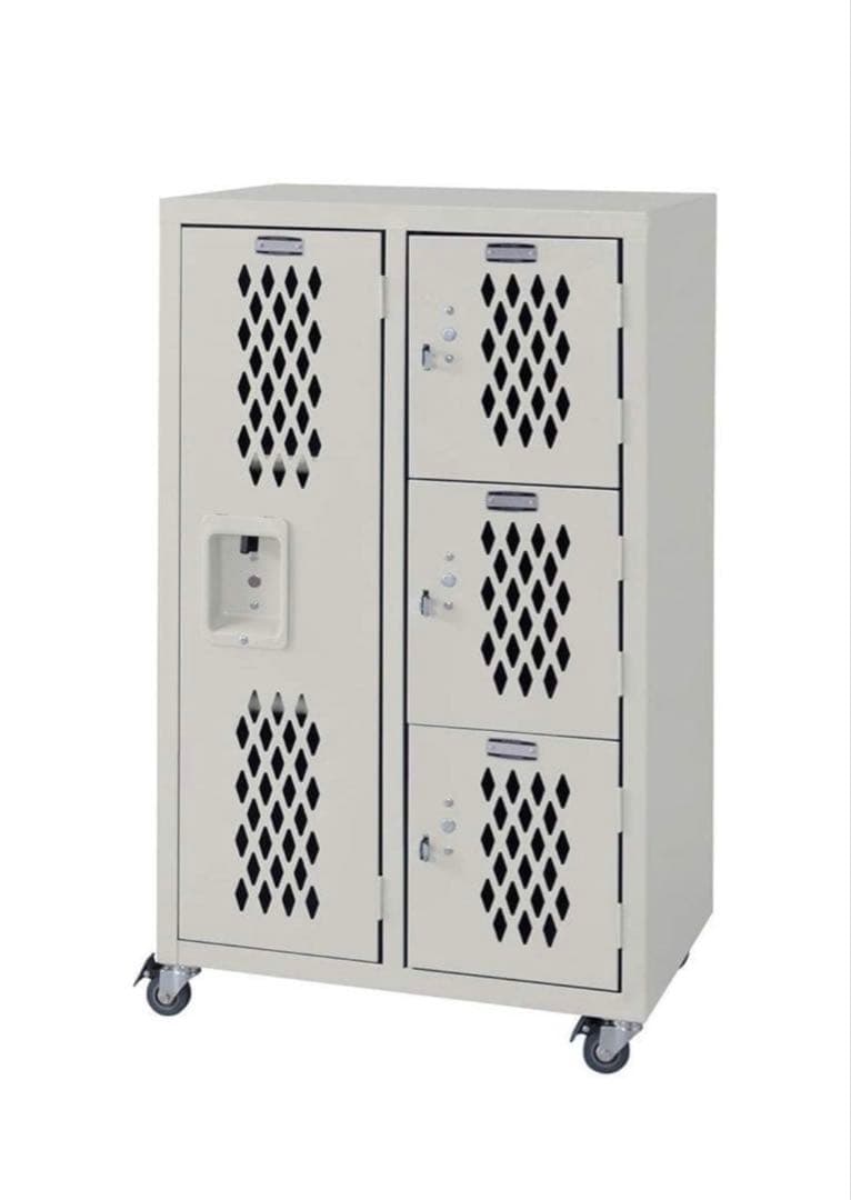 新品 未使用品 東谷 AZUMAYA ロックスチールチェストL アイボリー