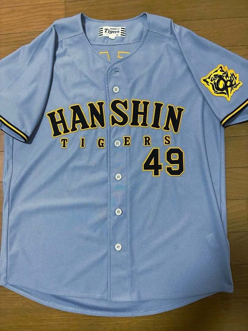 阪神 大竹耕太郎投手 49 ビジターユニフォームMサイズ 90周年ロゴ