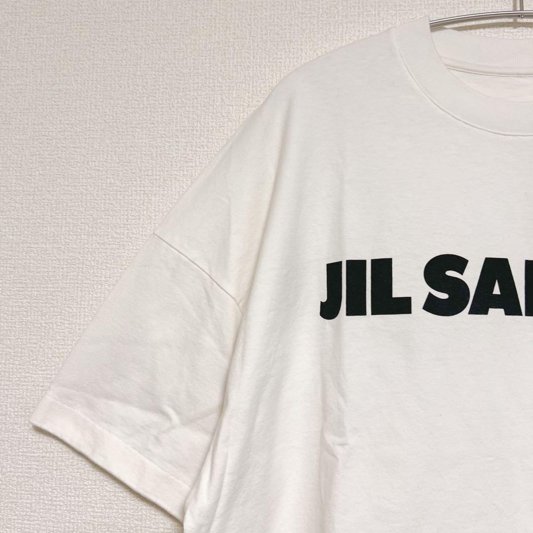 JIL SANDER ジルサンダー　半袖　Tシャツ　ホワイト　ロゴ