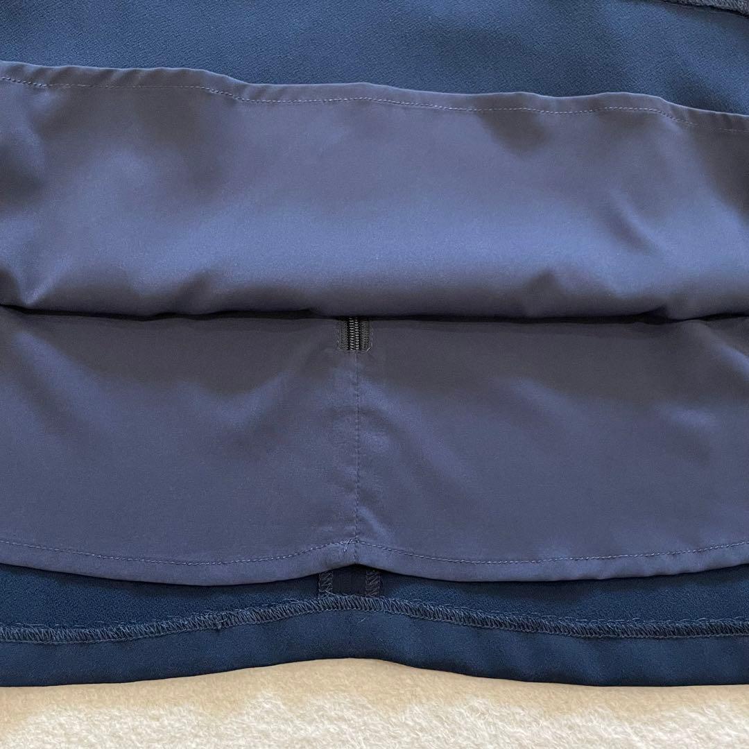 タグ付き　CELFORD　2024年モデル　ケープブラウス　ペプラム　ネイビー