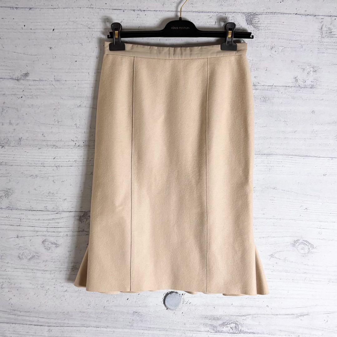 ルイヴィトン マーメイド シルク混 スカート 38 ハンガー付