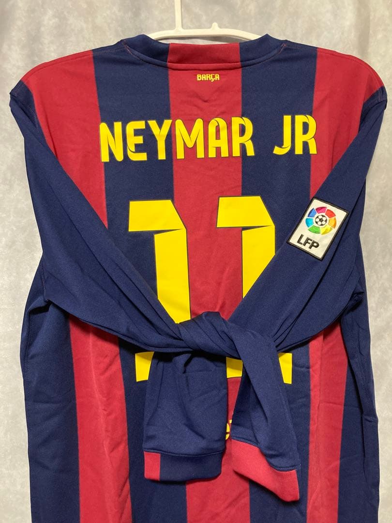 【正規品】ネイマール　バルセロナ　14/15ホームレプリカ長袖　三冠