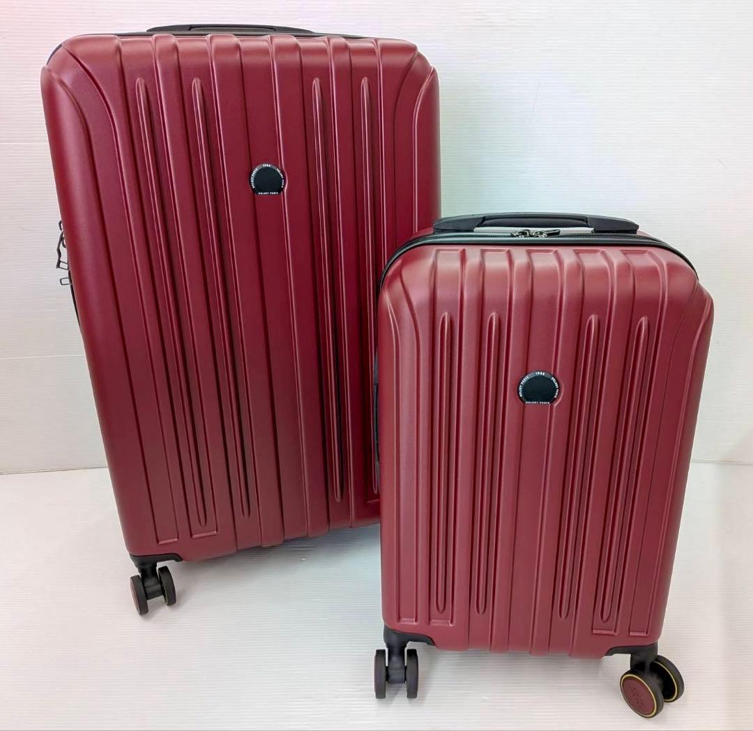 DELSEY デルセー アクセレイト スーツケース 2個セット ワインレッド