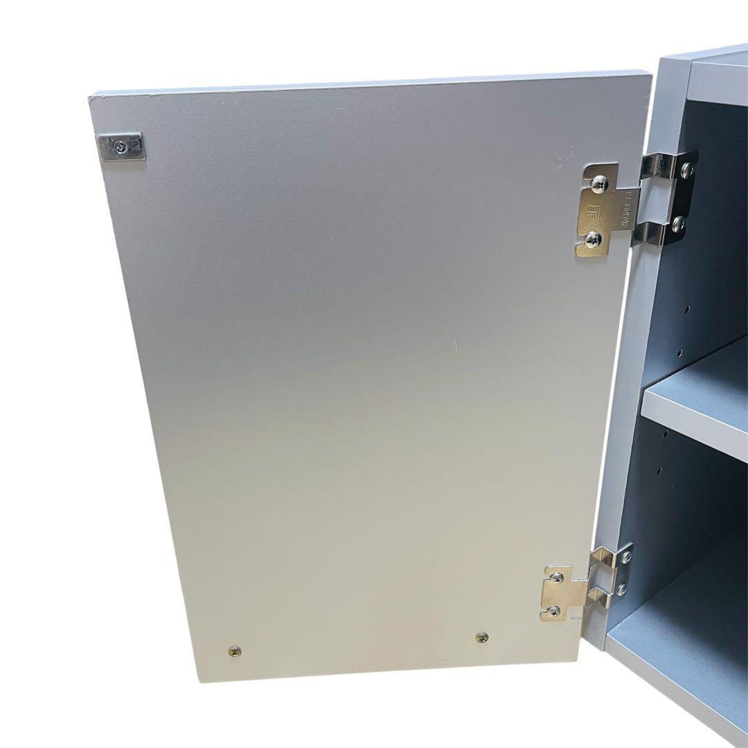 ディノス 冷蔵庫上 キッチンストッカー シルバー　隙間収納　キッチン用品収納